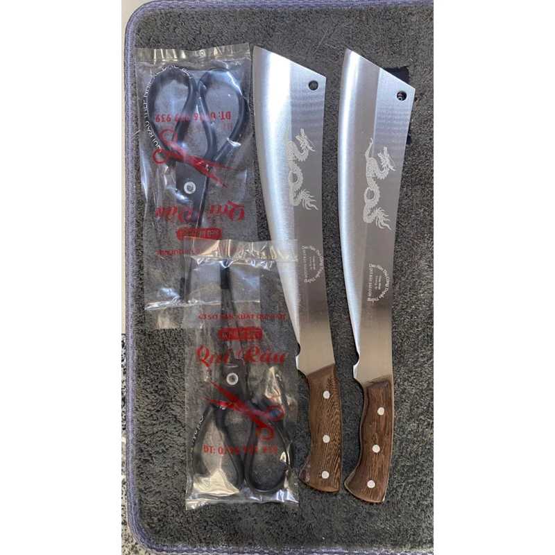 Combo dao chặt thép không rỉ