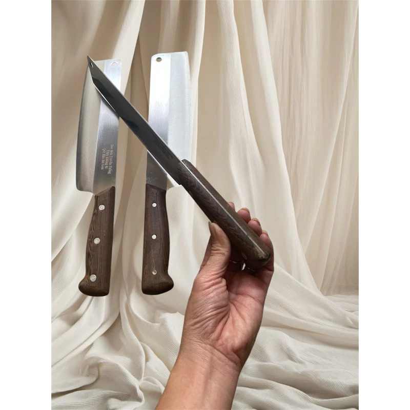 Dao thái thịt, băm thịt cán gỗ mun quý hiếm