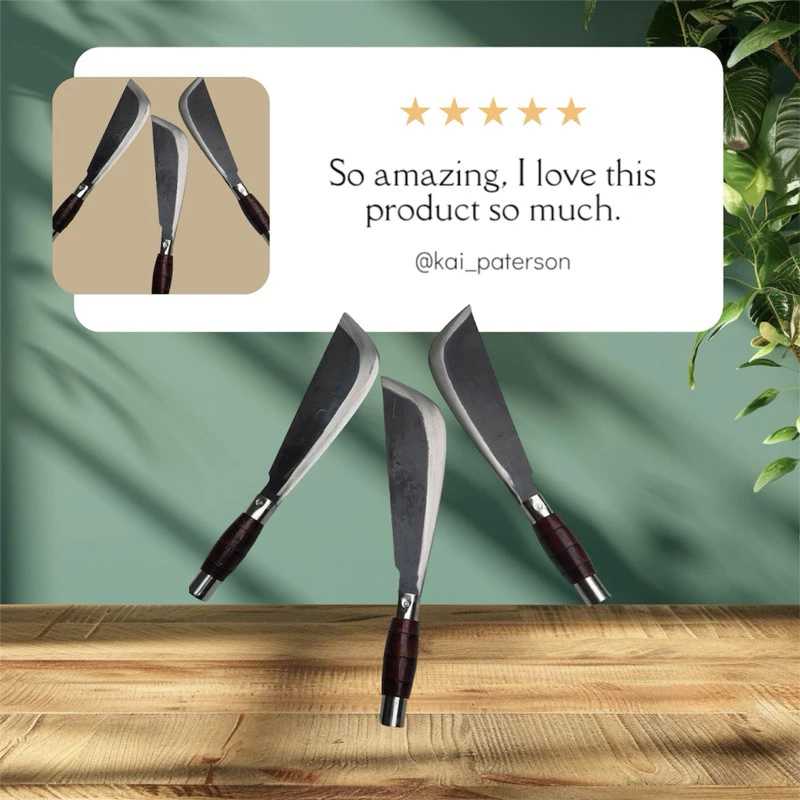 Dao yếm làm cỏ làm từ nhíp xe ô tô