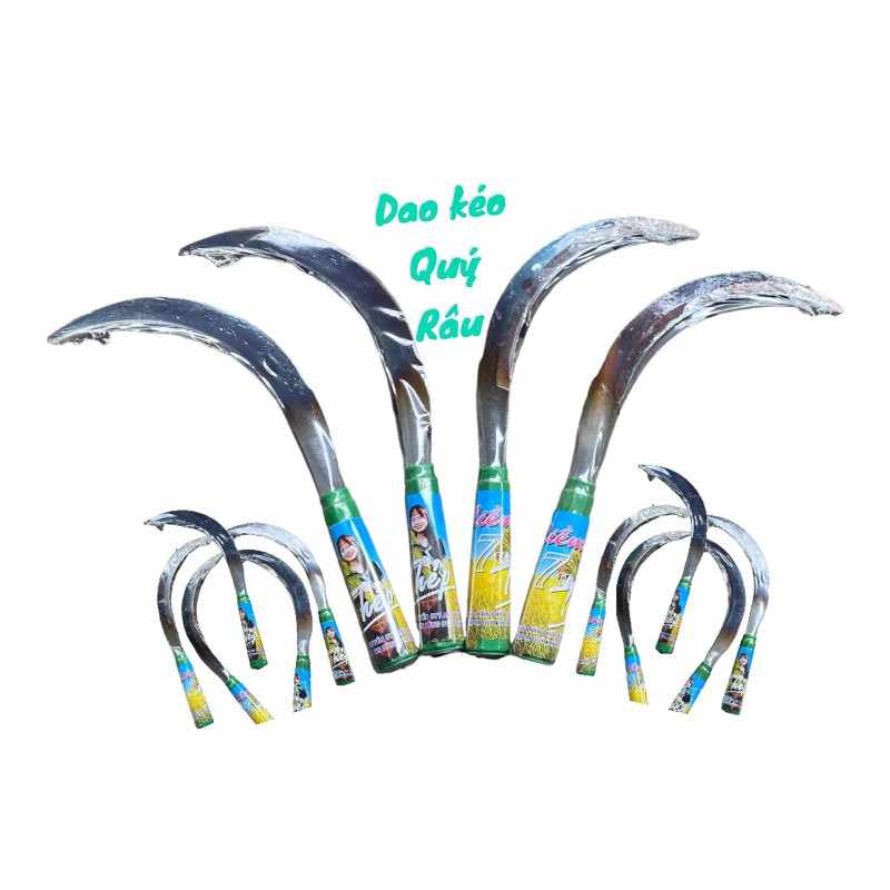 Liềm cắt cỏ, cắt lúa, cán nhựa xanh